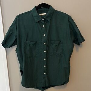 Tradlands Dark Green Casual Button Down Shirt